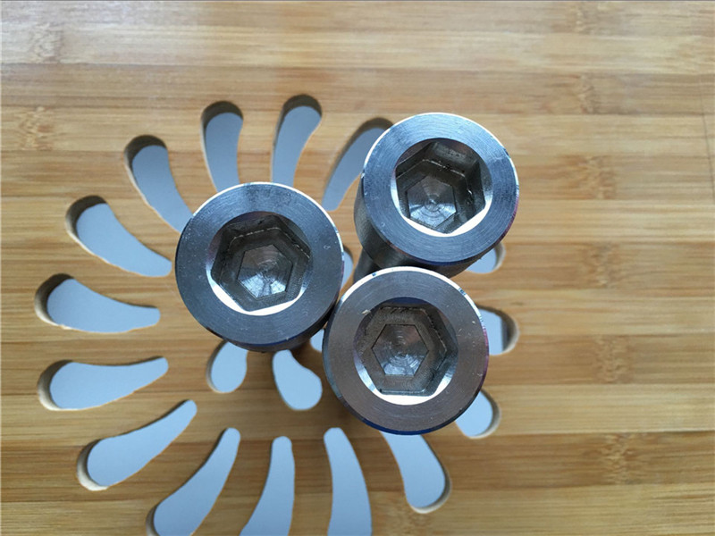 høj kvalitet ASEM hex socket titanium gr2 skrue / bolt / møtrik / skive /